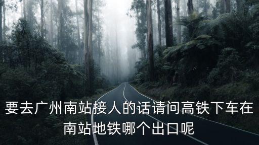 廣州南站坐地鐵可以出口嗎，廣州南站地鐵有哪幾個出口