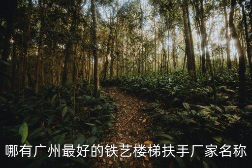 哪有廣州最好的鐵藝樓梯扶手廠家名稱