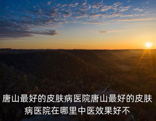 唐山最好的皮膚病醫(yī)院唐山最好的皮膚病醫(yī)院在哪里中醫(yī)效果好不