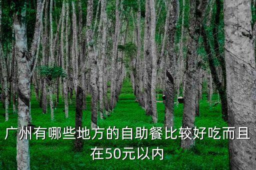 廣州自助餐50元一頓，海珠區哪里有人均50元左右的自助餐