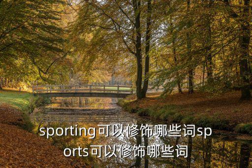 sporting可以修飾哪些詞sports可以修飾哪些詞