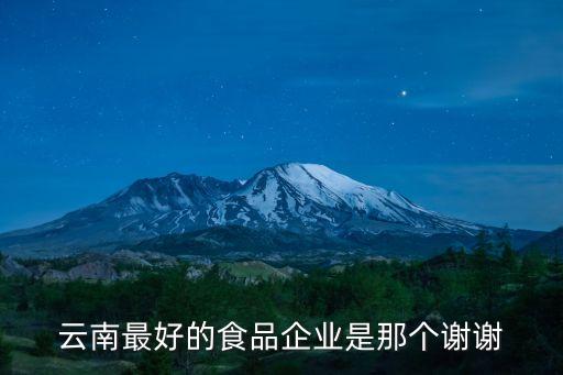 食品企業，在昆明有那幾家食品生產企業