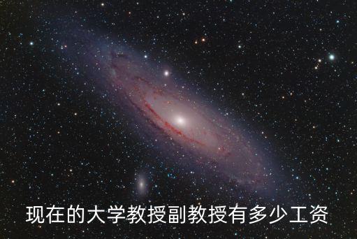 現在的大學教授副教授有多少工資