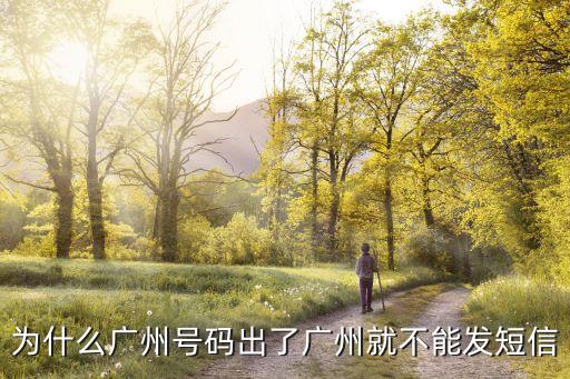 為什么廣州號碼出了廣州就不能發短信