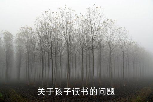 關于孩子讀書的問題