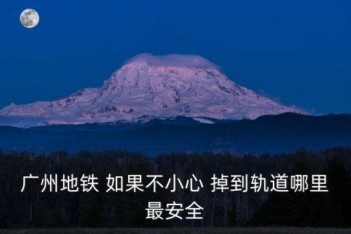 廣州地鐵 如果不小心 掉到軌道哪里最安全