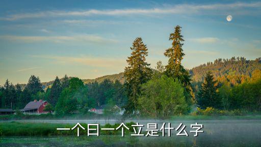 一個(gè)曰一個(gè)立是什么字