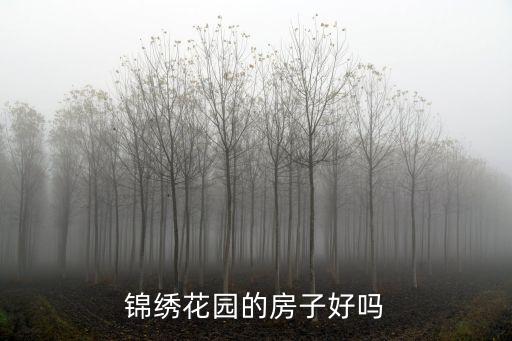 錦繡花園的房子好嗎