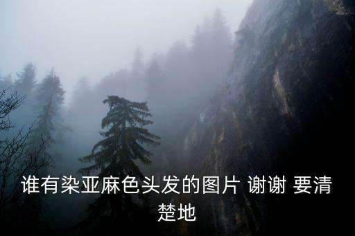 染發圖片，頭發染什么色好看