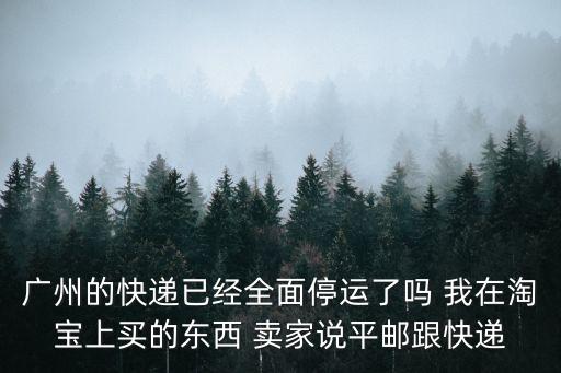 往廣州發(fā)的快遞還能發(fā)嗎，現(xiàn)在2020年2月17號河南到廣州的快遞可以寄嗎