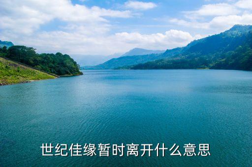 暫時離開，暫時離開意味著什么