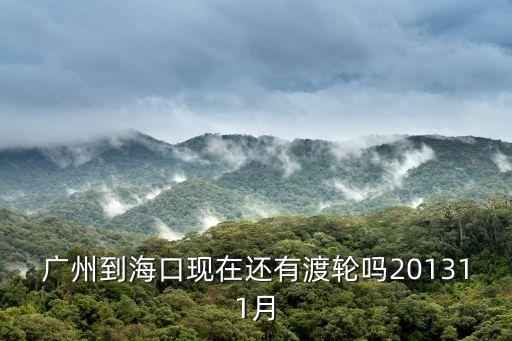 廣州到海口現(xiàn)在還有渡輪嗎201311月