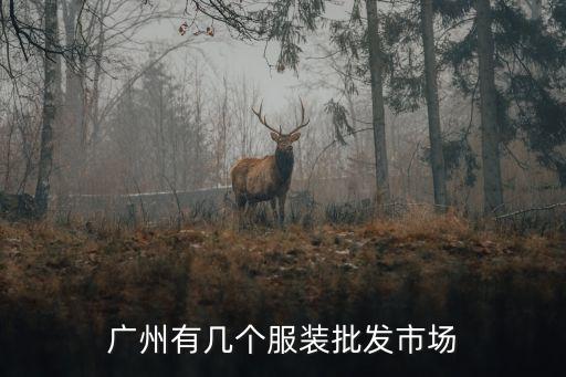 廣州紅蓮服裝批發城，廣州有幾個服裝批發市場