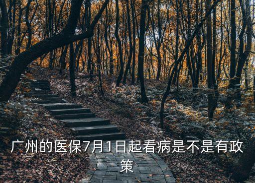 廣州的醫保7月1日起看病是不是有政策