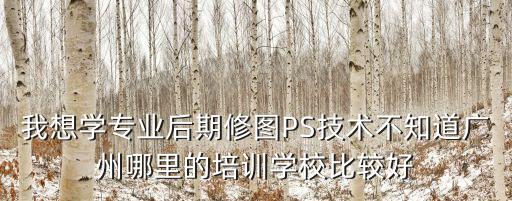 廣州學ps報班，在廣州市內哪里可以學習PS圖片處理技巧的大概要花多少錢需要