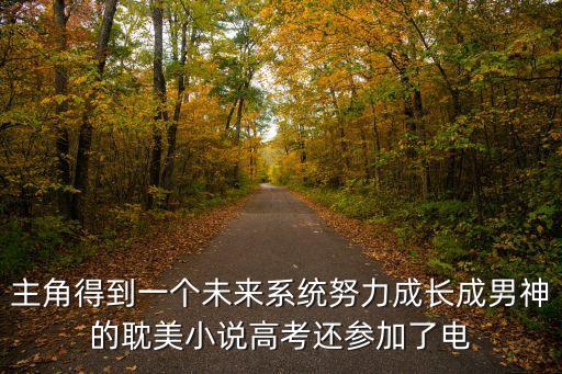 未來系統，耽美文小受穿越到未來還擁有了系統可以在系統上面結婚結