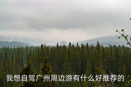 我想自駕廣州周邊游有什么好推薦的