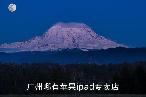 廣州哪有蘋果ipad專賣店