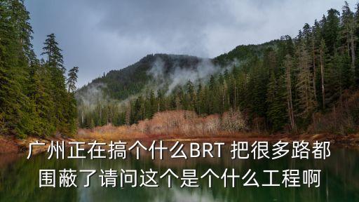 廣州黃岐立交封閉施工，廣州正在搞個什么BRT 把很多路都圍蔽了請問這個是個什么工程啊