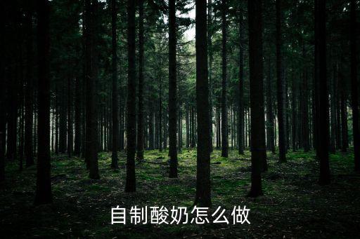 自制酸奶怎么做