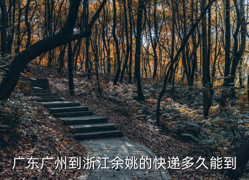 廣州市余姚市物流專線，廣東廣州到浙江余姚的快遞多久能到