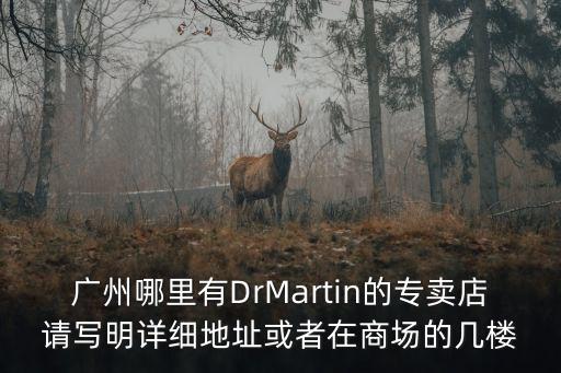 廣州哪里有DrMartin的專賣店請寫明詳細地址或者在商場的幾樓