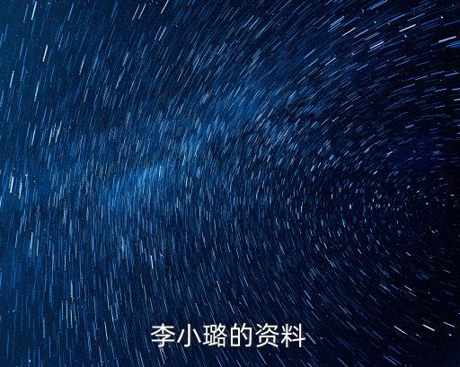 李小璐的資料