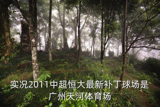 實況2011中超恒大最新補丁球場是廣州天河體育場