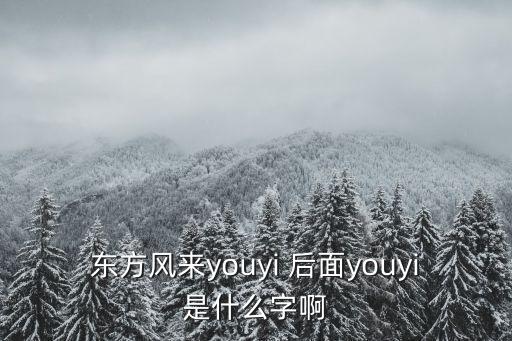 youyi，東方風來youyi 后面youyi是什么字啊