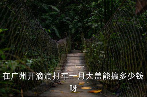 在廣州開滴滴打車一月大蓋能搞多少錢呀