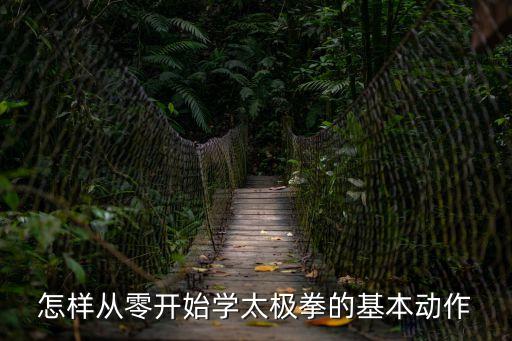 學太極拳從零開始，您好請問太極應該怎樣開始練起啊