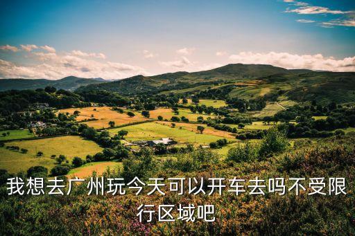 今天可以自駕車去廣州嗎，現在開車去廣州能行嗎