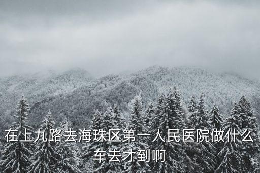 在上九路去海珠區(qū)第一人民醫(yī)院做什么車去才到啊