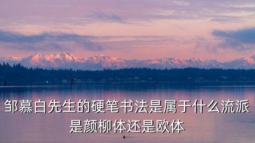 鄒慕白先生的硬筆書法是屬于什么流派是顏柳體還是歐體