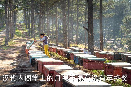 內閣學士，漢代內閣學士的月祿年祿有沒有年終獎