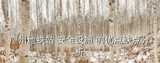 廣州地鐵站 安全設施 的優點缺點分析