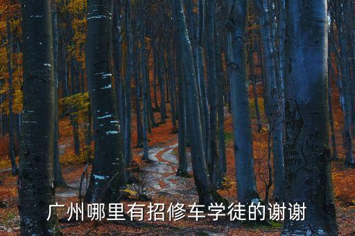 廣州哪里有招修車學徒的謝謝