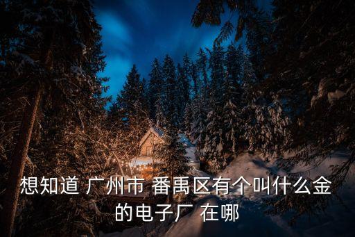 廣州番禺富城是哪個區(qū)，廣州番禺有哪些大型工業(yè)區(qū)