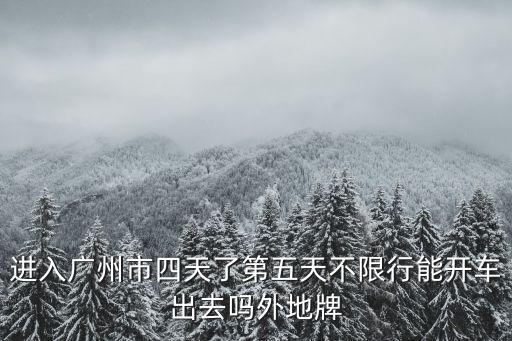 自駕車路過廣州可以出去嗎，2020年2月13號自駕車去廣州可以去嗎然后再返回