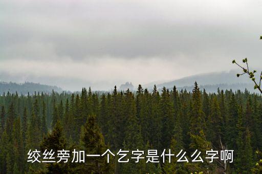 絞絲旁加一個乞字是什么么字啊