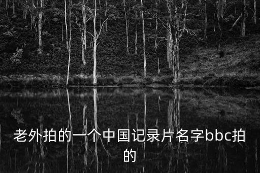 老外拍的一個(gè)中國記錄片名字bbc拍的