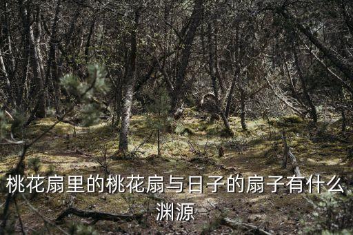 桃花扇里的桃花扇與日子的扇子有什么淵源