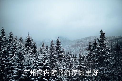 廣州白內障的治療哪里好