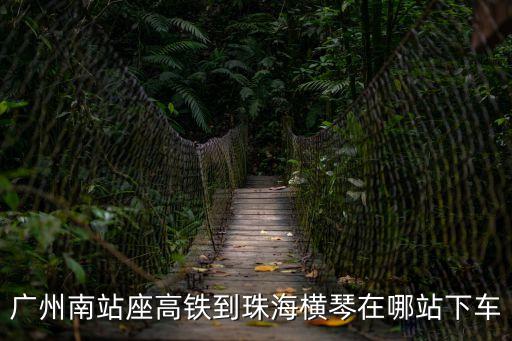 廣州南站到珠海橫琴怎么坐車，廣州南到珠海橫琴怎么乘車票價多少耗時多久