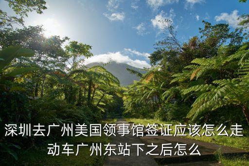 深圳去廣州美國領事館簽證應該怎么走動車廣州東站下之后怎么