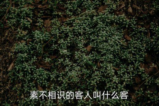 素不相識的客人叫什么客