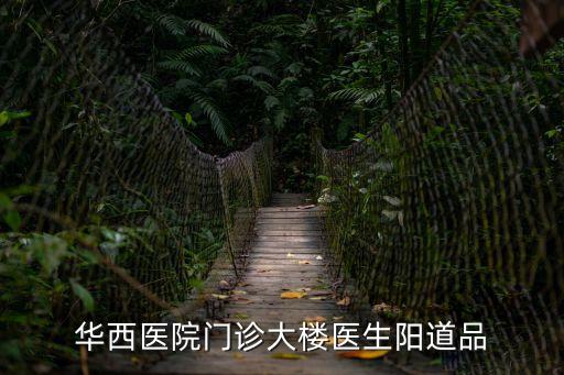 華西醫(yī)院門診大樓醫(yī)生陽道品
