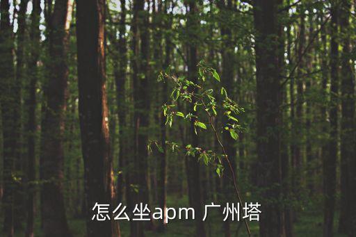怎么坐apm 廣州塔