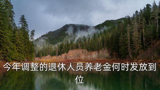 今年調整的退休人員養老金何時發放到位