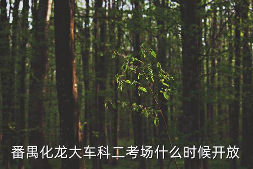 廣州化龍考場(chǎng)信息公布，番禺化龍大車(chē)科二考場(chǎng)什么時(shí)候開(kāi)放